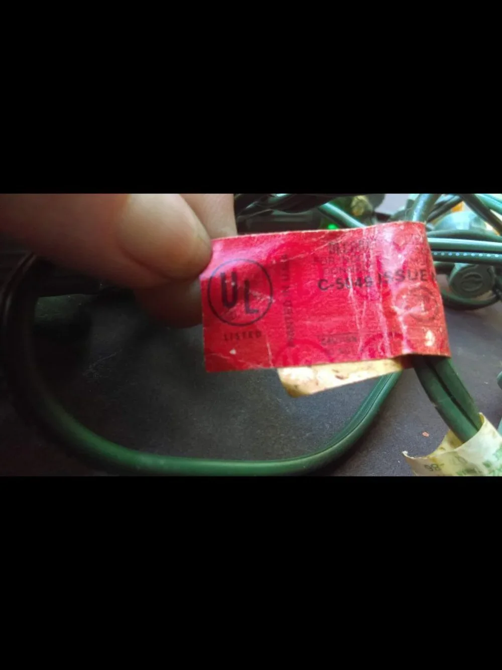 2 Vintage Strings of Indoor/Outdoor C7 Toyo Christmas Light Set 30 Ft Green Clip
